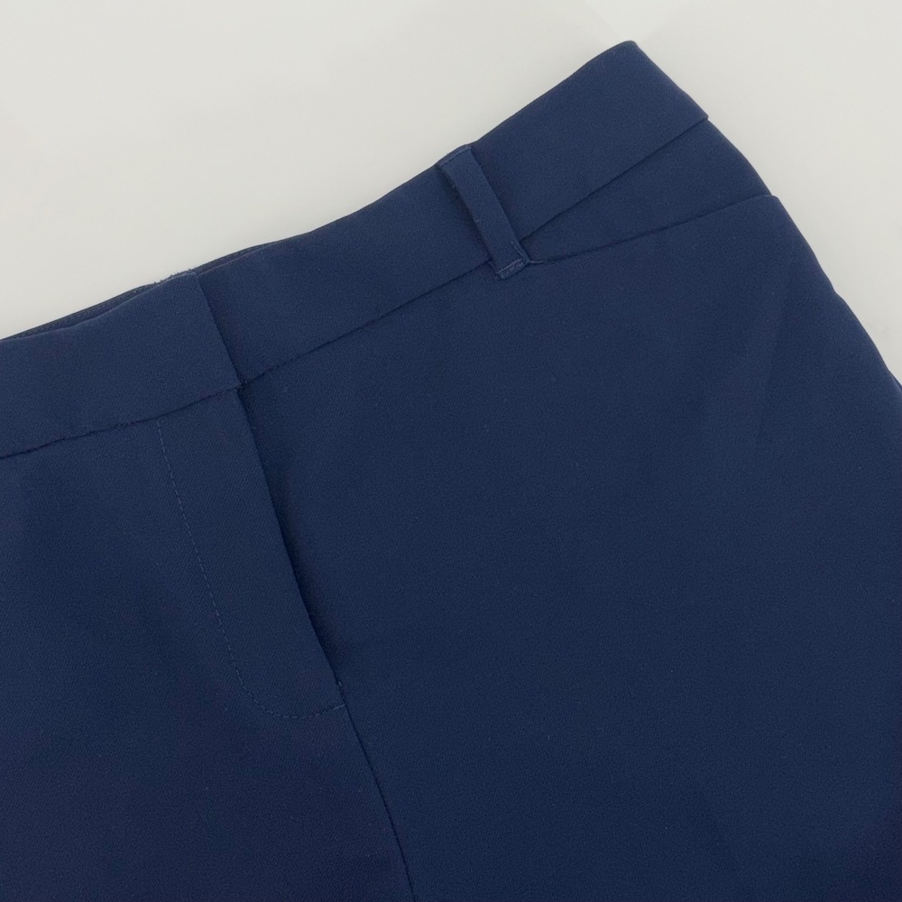 White House Black Market Navy Blue Wide Leg Dress Pants Trousers Womens 6R
